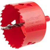 Wolfcraft Scie cloche 76 mm Bi-Métal Rouge