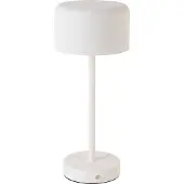 Reality Lampe de table LED - blanc mat - H 30 cm - plastique - intensité lumineuse variable