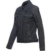 Dainese Veste textile de moto Denim Tex pour femme, bleu foncé, 48