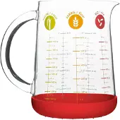 Pebbly Gobelet Doseur Pebbly Red 1 liter