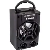 EStore Esperanza - Haut-parleur Bluetooth avec radio FM - Noir