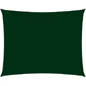 vidaXL Voile de parasol tissu oxford rectangulaire 2x3,5 m vert foncé