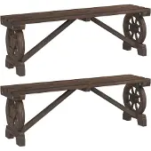 vidaXL Bancs de jardin 2 pcs. Sapin massif