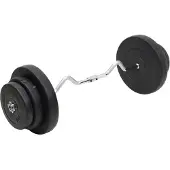 vidaXL Barre de curling avec poids 60 kg