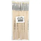 Creativ Company Houten Kwasten nr. 4, korte Steel, 12st. (7 mm)