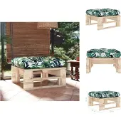 vidaXL Pouf palette de jardin bois de pin imprégné
