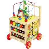 Kruzzel Chariot en bois pour enfants