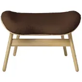 UMAGE A Conversation Pouf Ottoman Oak | Teddy Brown