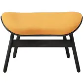 UMAGE A Conversation Piece Pouf Black Oak | Tangerine