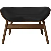 UMAGE A Conversation Pouf Ottoman Dark Oak | Black