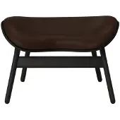 UMAGE A Conversation Pouf Ottoman Black Oak | Brown