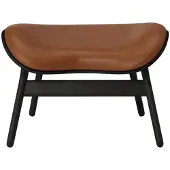 UMAGE A Conversation Pouf Ottoman Black Oak | Cognac