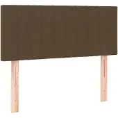 vidaXL Tête de lit brun foncé 80x5x78/88 cm Tissu