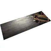 vidaXL Tapis de cuisine lavable bouteille de vin 60x180 cm velours