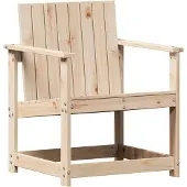 vidaXL Chaise de jardin 62x56x77 cm pin massif