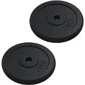 vidaXL Disque d'haltères 40 kg en fonte