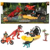 Toi-Toys - Set de figurines - World of Dinosaurs (bateau, dinos, moto, figurines)
