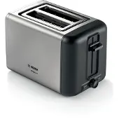 Bosch TAT3P420DE Toaster 2 Scheibe(n) Schwarz - Silber 970 W (TAT3P420DE)