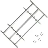 vidaXL Grille réglable de sécurité de fenêtres et 3 barres 1000-1500mm