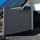 Huismerk Écran d'intimité 3 x 1,6 m Noir Polyester