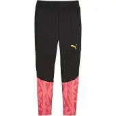Puma Pantalon de sport 'Individual Final' jaune / homard / saumon / noir