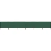 vidaXL Tissu brise-vent 6 pièces 800 x 160 cm vert