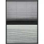 vidaXL Moustiquaire plissée pour fenêtre Alu 80x120 cm avec store vénitien