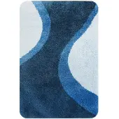 Metz Tapis de bain bleu Metz 60x90 (90 x 60 cm)
