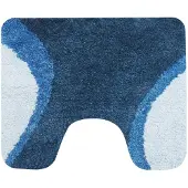 Dutch House Tapis de toilette bleu Metz 60x50 (60 x 50 cm)