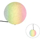 QAZQA Lampe d'extérieur intelligente grise 25 cm IP65 avec WiFi A60 - Nura