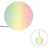 QAZQA Lampe d'extérieur intelligente blanche 45 cm IP65 avec WiFi A60 - Nura