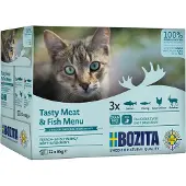 Bozita Pâtée Savoureuse Pour Chat Avec Menu à La Viande 85g 12 Unités