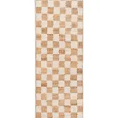 Ferm Living Tapis Damier en Laine et Jute Offwhite