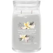 Yankee candle Smoked Vanilla & Cashmere bougie parfumée Signature 567 g