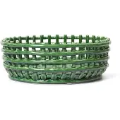 Ferm Living Panier en Céramique Centrepiece | Green