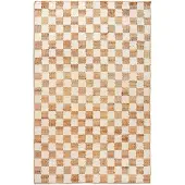 Ferm Living Tapis Damier Laine et Jute Offwhite