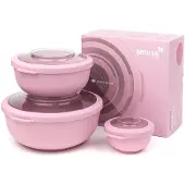 Amuse Set de saladiers Life, Lunch box, Pink