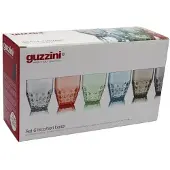 Guzzini - 6 Verres Bas Assortis Tiffany Plastique 35 Cl - Multicolore