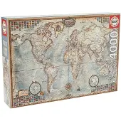 Educa Le Puzzle De La Carte Politique Mondiale 4000 Pièces