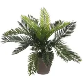 Mica Decorations Sago Palm Tree Artificial Plant Vert