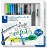 Staedtler Set d'aquarelle - - Hand Lettering - 11 pièces - Multicolore - Pour adultes