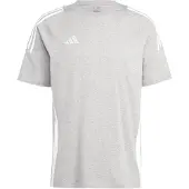 Adidas T-Shirt fonctionnel 'Tiro 24' gris chiné / blanc
