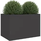 vidaXL Jardinière noir 62x47x46 cm acier