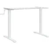 vidaXL Piètement pour bureau assis/debout blanc (94-135)x60x(70-114)cm