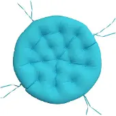 vidaXL Coussin rond turquoise Ø 100 x11 cm tissu oxford