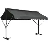 vidaXL Canopy freestanding 400x300 cm anthracite
