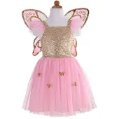 Great Pretenders Robe papillon or avec ailes, TAILLE US 5-7