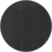 vidaXL Tapis rond gris 60 cm bambou