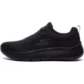 SKECHERS Femme Go Walk Flex Basket, Noir Dark, 43 EU