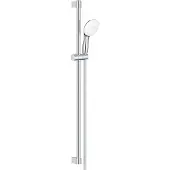 GROHE Tempesta 110 Ensemble barre de douche - 90cm - douchette à main ronde - 1 jet - flexible de douche lisse - chrome 27925003